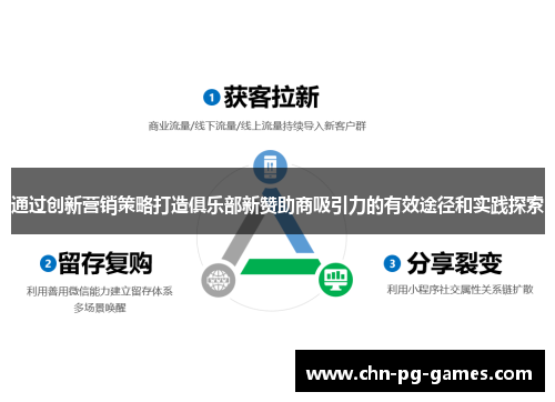 通过创新营销策略打造俱乐部新赞助商吸引力的有效途径和实践探索